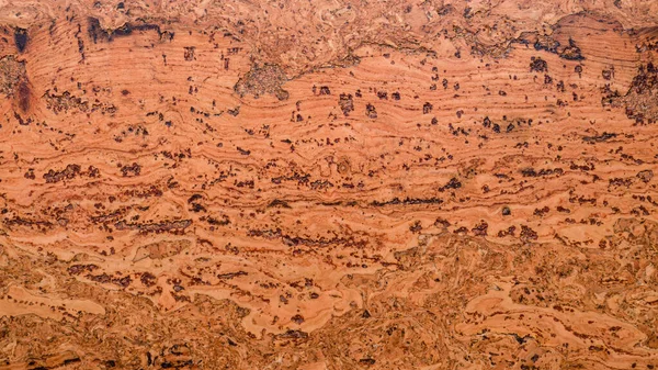 バナーの背景のためのパノラマの茶色のコルクボード抽象的なテクスチャの閉鎖 — ストック写真
