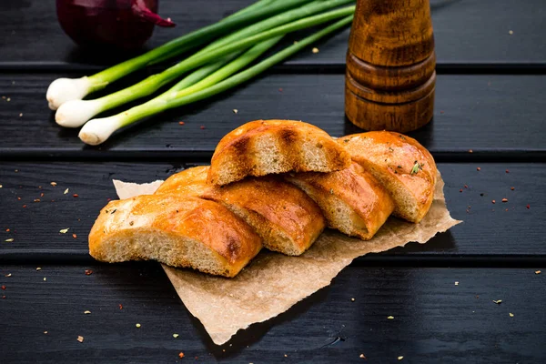 Izgara Sarımsaklı Beyaz Ekmek Dilimlenmiş Ekmek Brezilya Mutfağı Yapımı Izgara — Stok fotoğraf