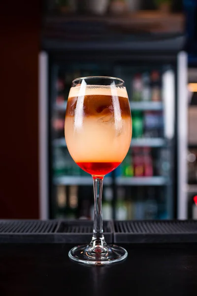 Spritz Café Nouveau Cocktail Froid Remplaçant Café Par Une Saveur — Photo