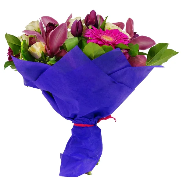 Buket çiçek gerbera ve gül orkide