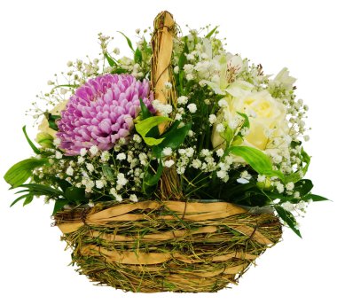 Kasımpatı ve gül sepeti