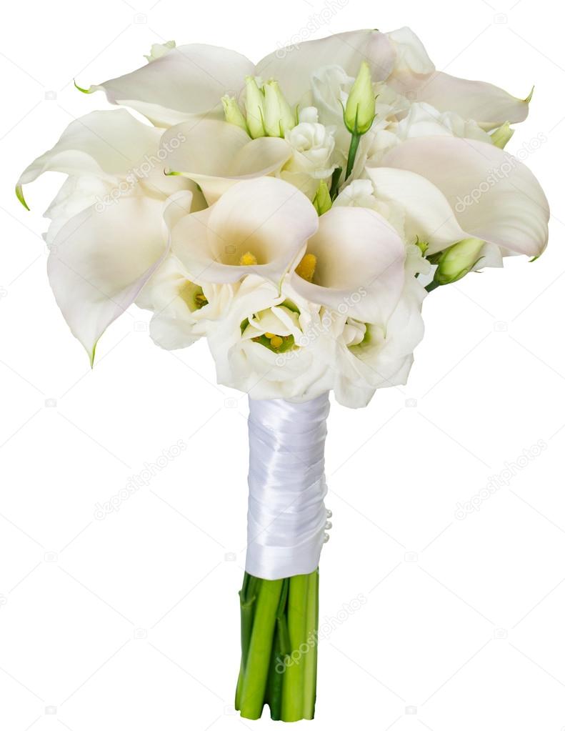 Bridal bouquet of callas Stock Photo by ©smspsy 71379519