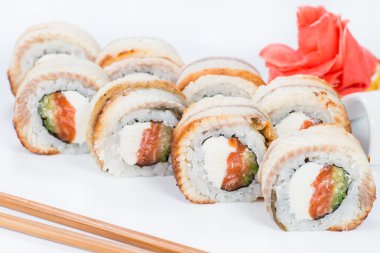 yılan balığı (sığ Dof closeup Japon suşi)