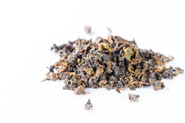 Rozlane tekstura tło luźnych liści Gaba Alishan zielonej herbaty — Zdjęcie stockowe