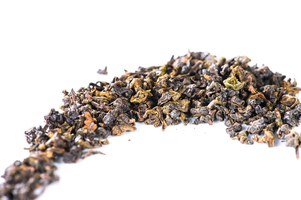 Háttér textúra a Gaba Alishan zöld tea szálas kiömlött — Stock Fotó