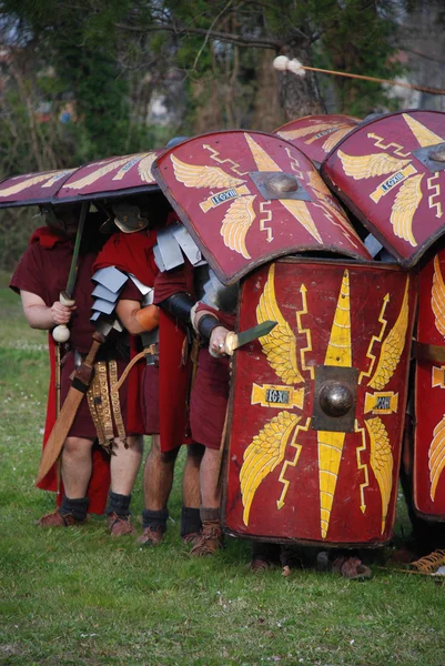 Ancient roman soldiers — Stock Photo, Image