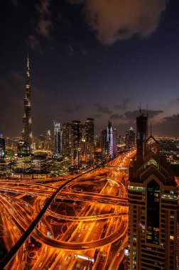 Dubai, BAE, 25 Aralık 2020, Dubai modern şehir panoraması.