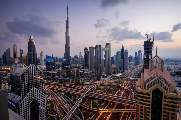 Dubai Emirados Árabes Unidos Dezembro 2020 Panorama Baixa Cidade Dubai — Fotografia de Stock
