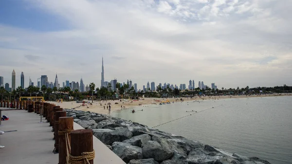 Dubaï Émirats Arabes Unis Septembre 2020 Mer Beach Resort Dubaï — Photo