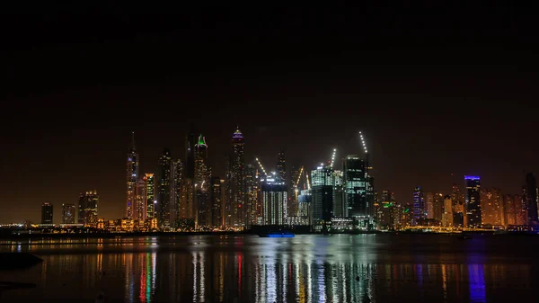 Dubai Emirados Árabes Unidos Outubro 2020 Vista Dos Arranha Céus — Fotografia de Stock