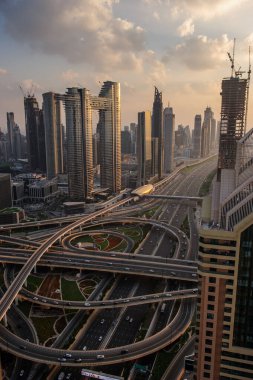 Dubai, BAE, 25 Aralık 2020, Dubai modern şehir panoraması.