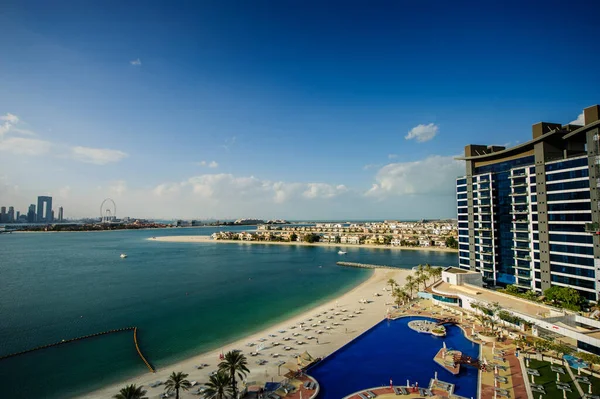 Dubai Uae Грудня 2020 Вид Пляж Комплекс Oceana Palm Jumeirah — стокове фото