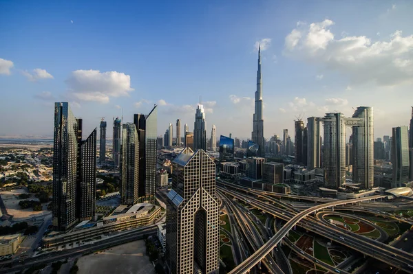 Dubai Uae December 2020 Panorama Town Dubai Modern City Night — Stock Photo, Image