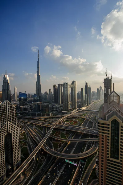 Dubai Uae December 2020 Panorama Town Dubai Modern City Night — Stock Photo, Image
