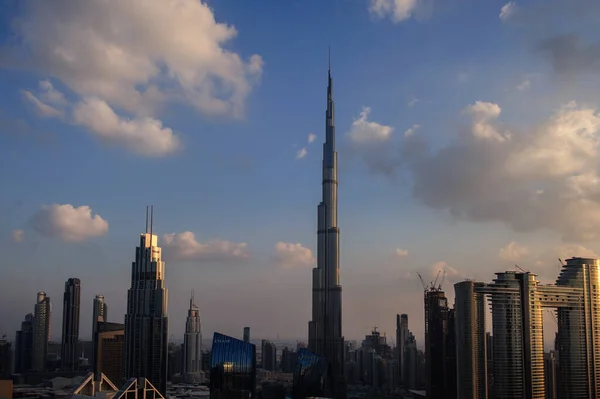 Dubai Emirados Árabes Unidos Dezembro 2020 Panorama Baixa Cidade Dubai — Fotografia de Stock