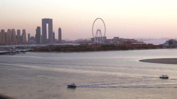 Dubai Förenade Arabemiraten Janyari 2021 Utveckling Jumeirah Palm Island Dubai — Stockvideo