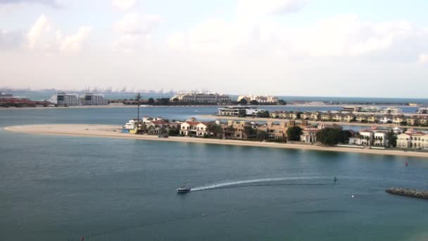 Dubai Emiratos Árabes Unidos Enero 2020 Vista Desde Complejo Apartamentos — Vídeos de Stock