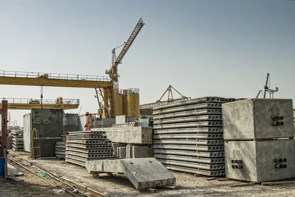 Beton fabrikası resimde beton elemanları