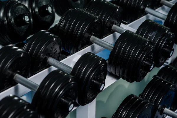Selective focus Dumbbell equipment fitness — Stock Photo, Image