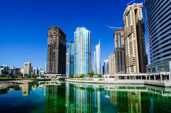 Jumeirah Lake towers, Dubai, UAE — стоковое фото