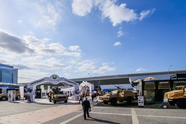 La fiera e conferenza internazionale della difesa, IDEX.Abu-Dhabi, Emirati Arabi Uniti . Foto Stock