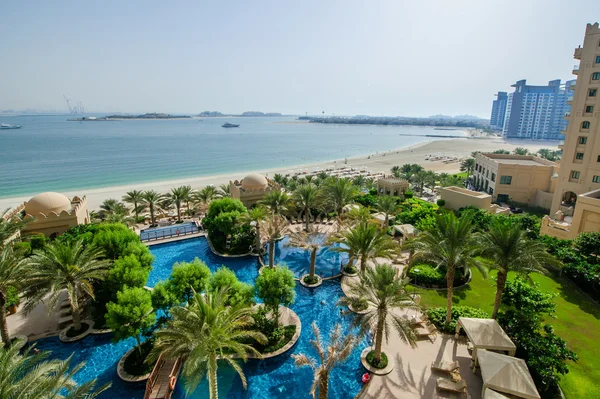 Dubai,Palm Fairmont hotel. — Stock Photo, Image