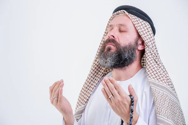 Praying middle eastern man — Stock Photo, Image