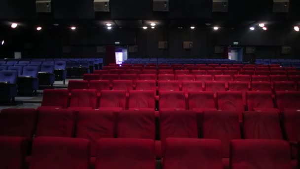 Sala de cinema vazia — Vídeo de Stock