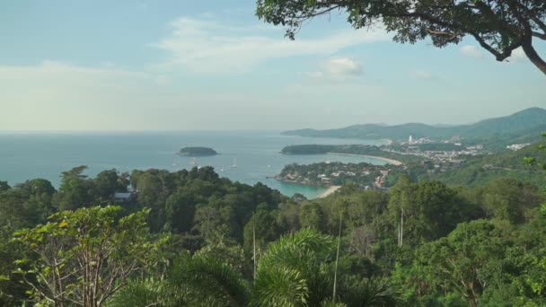 Établissement tir de la zone de plage sur Phuket, Thaïlande — Video