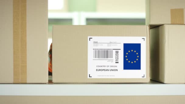 Casella postale dell'Unione europea — Video Stock