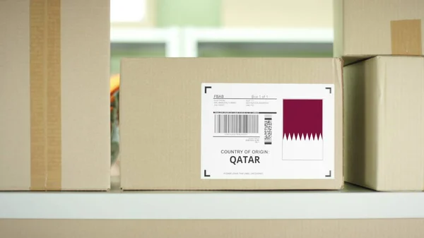 카타르의 우편 서비스 상자 — 스톡 사진