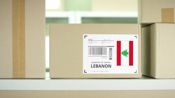레바논 산 제품으로 만든 파 셀 — 스톡 사진