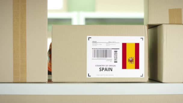 Postbus uit Spanje — Stockvideo