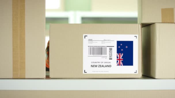 Postbus uit Nieuw Zeeland — Stockvideo