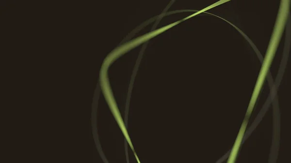 Verde e preto abstrato spirograph arte 3d renderização — Fotografia de Stock
