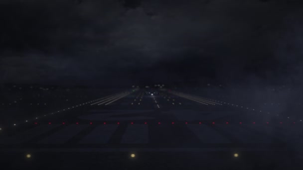 Havaalanından ve DRESDEN şehrinden kalkan uçak. 3d canlandırma — Stok video