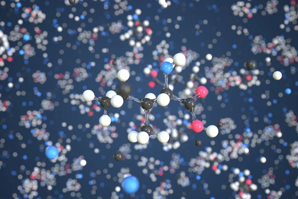 ボールで作られたイソロイシン分子,科学的な分子モデル.化学3Dレンダリング — ストック写真