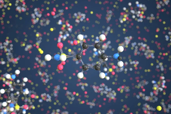 スルファニラミド分子科学分子モデル3Dレンダリング — ストック写真