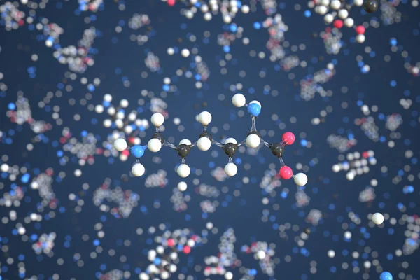 リジン分子科学分子モデル3Dレンダリング — ストック写真