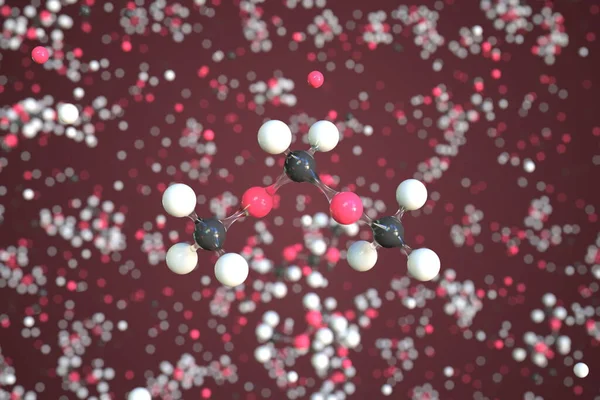 Molekül aus Methylal, konzeptuelles molekulares Modell. Wissenschaftliche 3D-Darstellung — Stockfoto