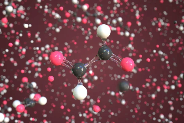 糖分子、概念分子モデル。化学3Dレンダリング — ストック写真