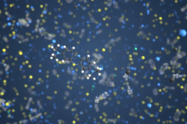 Toplardan yapılmış metilen mavi molekül, bilimsel moleküler model. Kimyasal 3d oluşturma — Stok fotoğraf