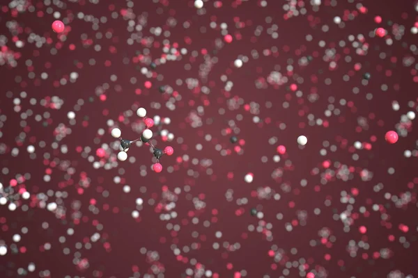 나트륨 젖산 분자. 분자 모형, 개념 3d 렌더링 — 스톡 사진