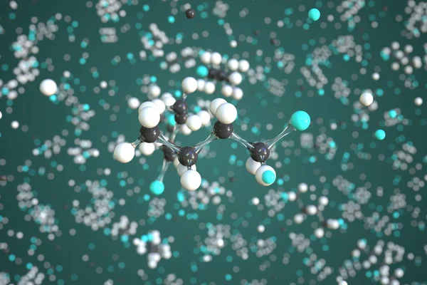Μόριο βουτυλίου, εννοιολογικό μοριακό μοντέλο. Επιστημονική 3d απόδοση — Φωτογραφία Αρχείου