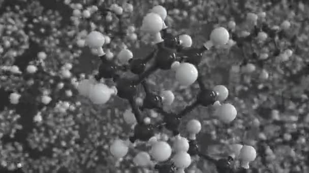 Molekyl av adamantan, konceptuell molekylär modell. Konceptuell looping 3D-animation — Stockvideo