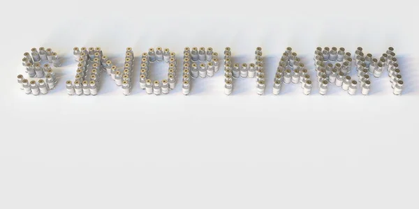 Orvosi fiolák alkotnak SINOPHARM szöveget. Szerkesztői 3D renderelés — Stock Fotó