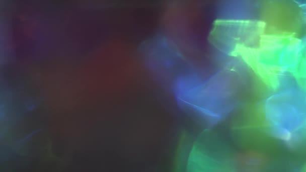 彩色玻璃抽象背景，蓝色与绿色 — 图库视频影像