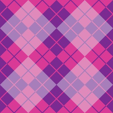 Argyle tasarım mor ve pembe