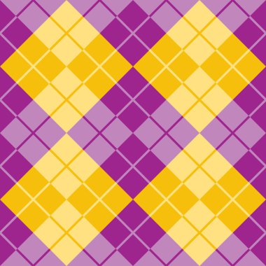 Argyle siyah ve sarı