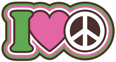  Ben pembe ve yeşil barış kalp